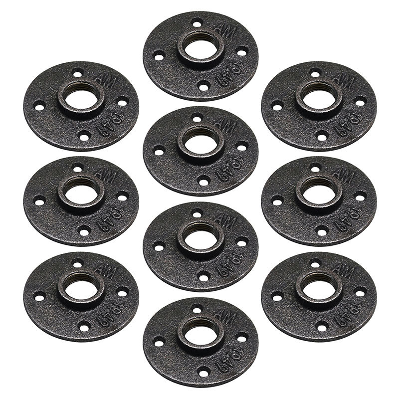 Dzelzs flanšes plāksne ūdensvadu pamatiem, DN15/DN20/DN25, flanšu diametrs 4/6 vai 1 collas