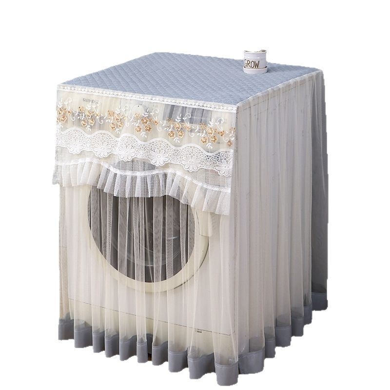 Navlaka za perilicu rublja - potpuno pokriće, bočno otvaranje, rolo, 9ZX, poliester-pamuk, moderan minimalistički stil