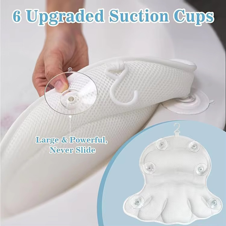 Tauriņa formā 3D vannas spilvens, kodols 5,1–10 cm, kodols un pildījums no poliestera, vienam lietotājam