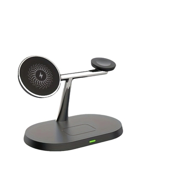 MagSafe magnētisks bezvadu uzlādes 3-in-1 lādētājs telefonam, pulkstenim un austiņām, PD/QC3.0, līdz 15W