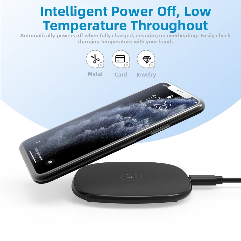 Настолно Qi безжично зарядно, 15W QC3.0 бързо зареждане, CE/FCC/RoHS сертифицирано