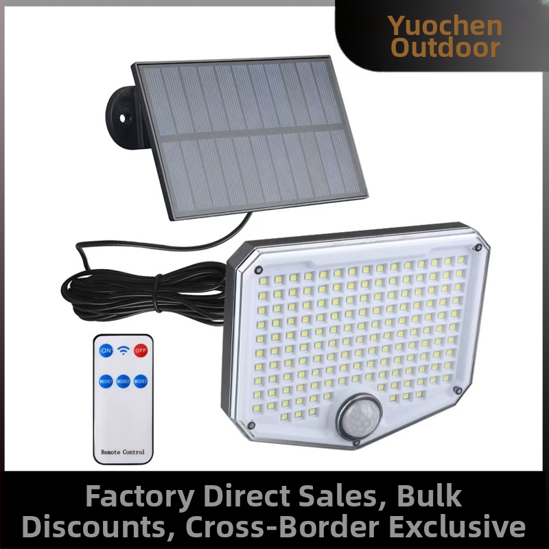 Saules LED ārējā sienas gaisma ar kustības sensoru, IP65 ūdensizturīga, 10W, 1.2V