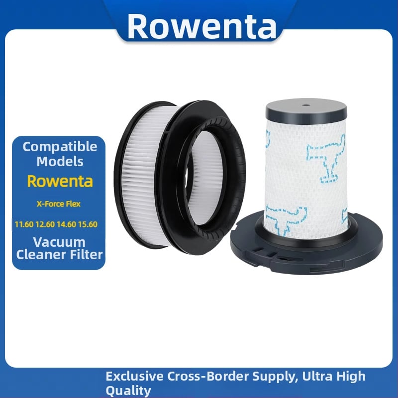 Filtra elements Rowenta X-Force Flex 11.60–15.60 putekļsūcējam, Gulite, attīra gaisu, 110–250V, 120W
