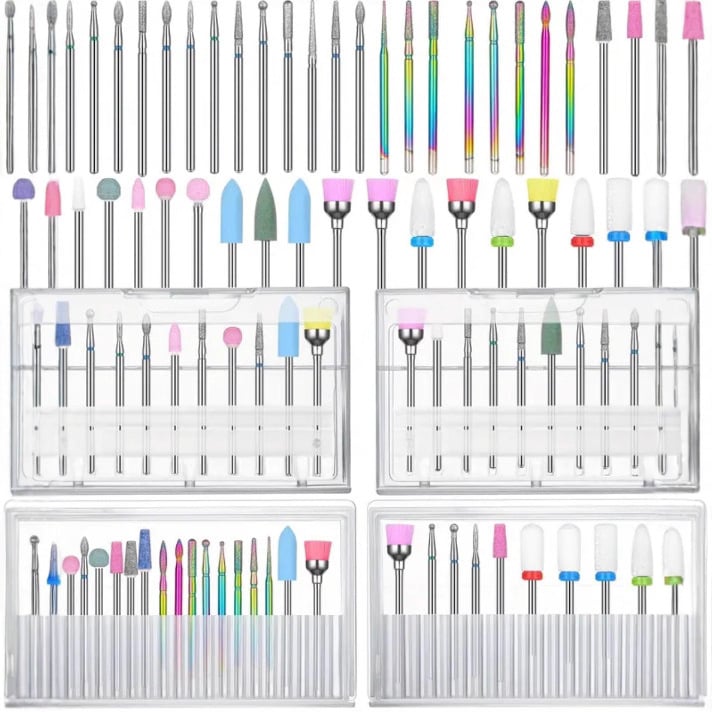 Nagu frēžu komplekts, 9 gab., diamenta slīpēšanas galviņas, DX077