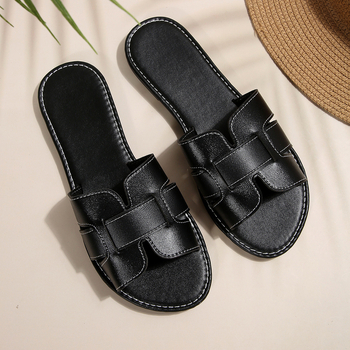 Sieviešu vienas siksnas sandales, korejiskais stils, TPR zole, iekšējais materiāls mākslīgā āda, zoles biezums 0–3 cm