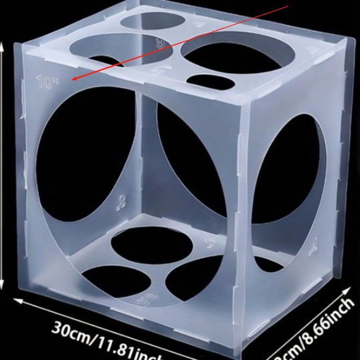 Kutija za mjerenje balona s 11 rupa, PVC, dekor prostora za vjenčanja i zabave