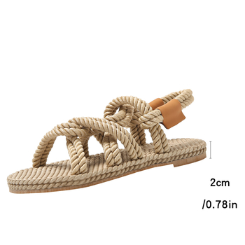 Ženske sandale s jednim remenom, PU gornji dio, gumeni potplat, okrugli vrh, svakodnevni ljetni stil, Ljeto 2025