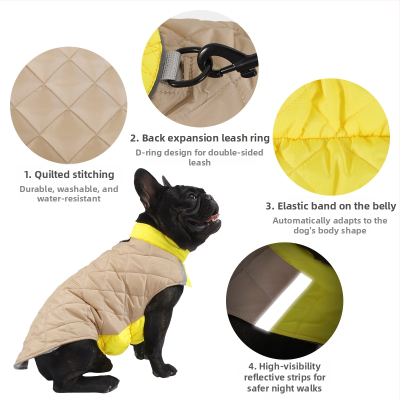 Кучешко палто от полиестер, марка TAGOON, унисекс дрехи за домашни любимци