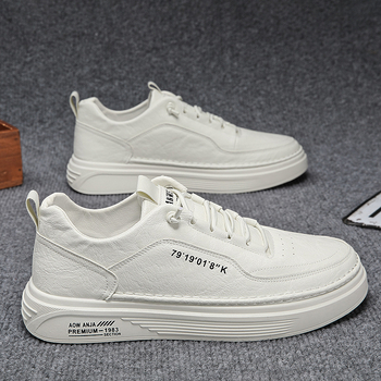 Vīriešu sportiskas ikdienas kurpes no mākslīgās ādas, ar priekšējām šņūrēm, apaļa purngala, vidēji augsta papēža 3–5 cm, brīvs stils, piemērotas visām sezonām.