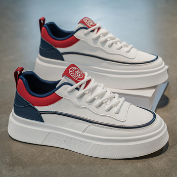 Vīriešu skateboard apavi, elpojoši, viegli, izturīgi pret nolietošanos (ar zemu augšdaļu, šņorēm, injekcijas veidota zole)