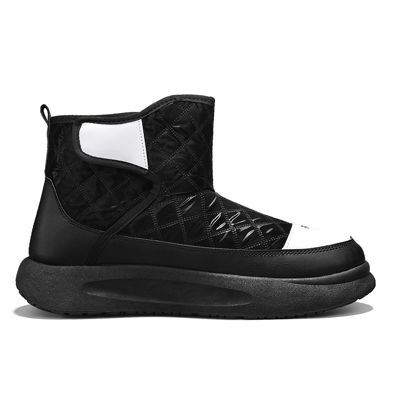 Унисекс поларено подплатени високи домашни чехли с дебела EVA подметка и PVC горна част