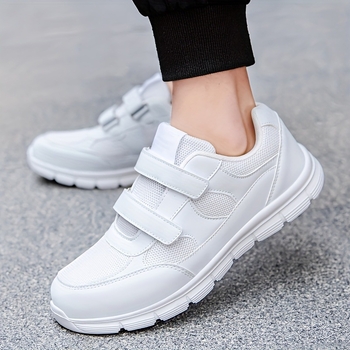 Vīriešu sporta apavi - auduma augšdaļa, dubultā sprādze, PU zolīte, putas zole, apaļš purns