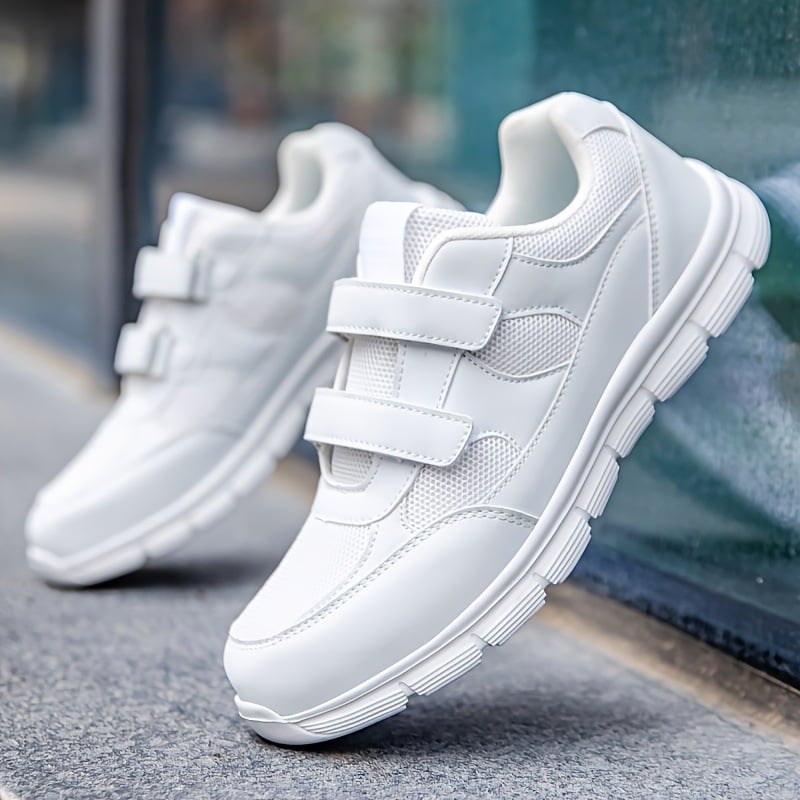 Vīriešu sporta apavi - auduma augšdaļa, dubultā sprādze, PU zolīte, putas zole, apaļš purns