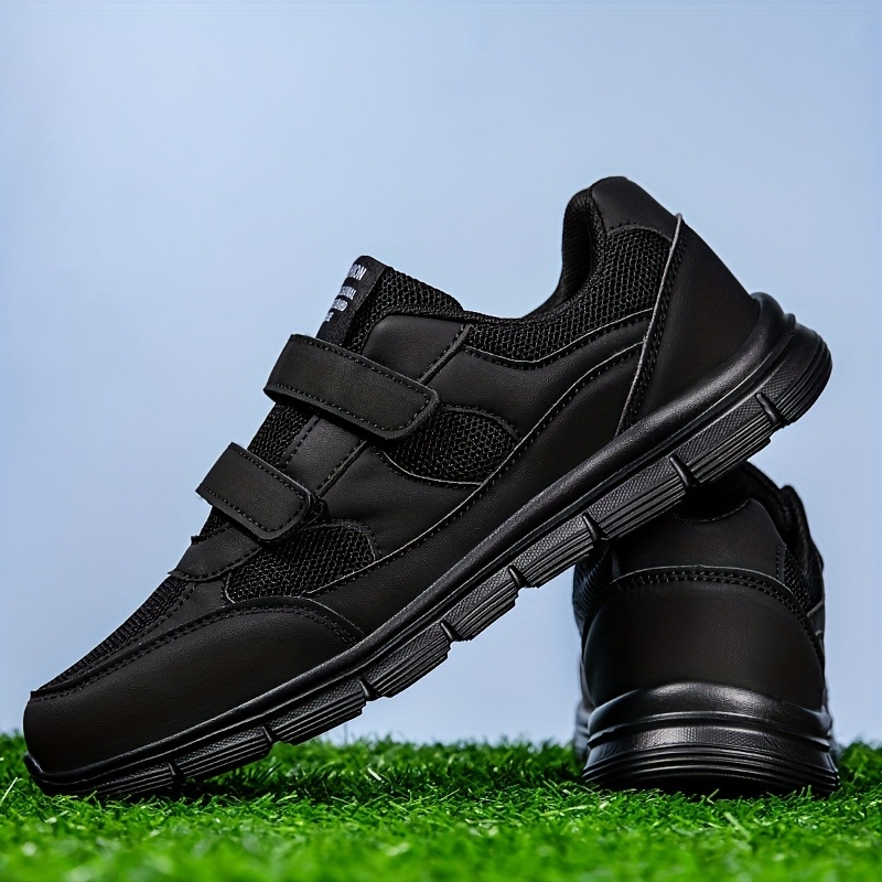 Vīriešu sporta apavi - auduma augšdaļa, dubultā sprādze, PU zolīte, putas zole, apaļš purns