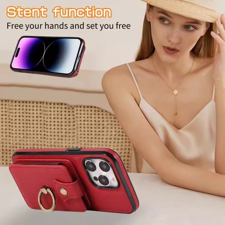 Piniginės stiliaus dėklas telefonui iš dirbtinės odos – smūgiams atsparus, magnetinis užsegimas, pirštų atspaudų atsparumas, kritimo apsauga; suderinama su iPhone X, 7 Plus, 8 Plus, 14 Pro, 14 Pro Max