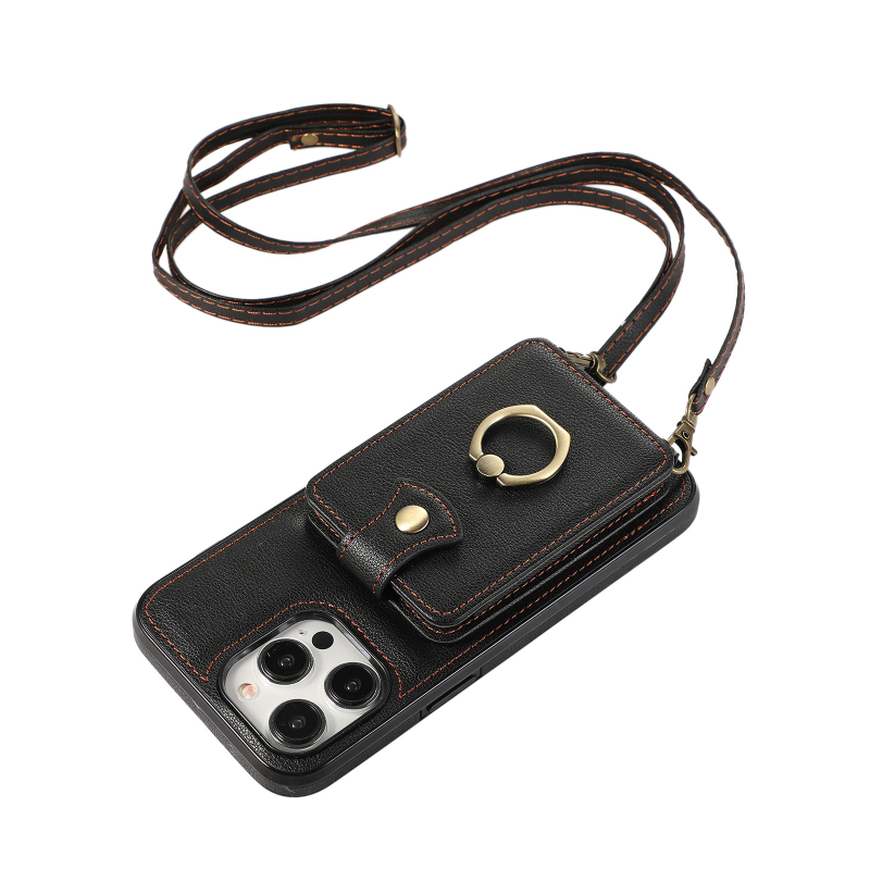 Piniginės stiliaus dėklas telefonui iš dirbtinės odos – smūgiams atsparus, magnetinis užsegimas, pirštų atspaudų atsparumas, kritimo apsauga; suderinama su iPhone X, 7 Plus, 8 Plus, 14 Pro, 14 Pro Max