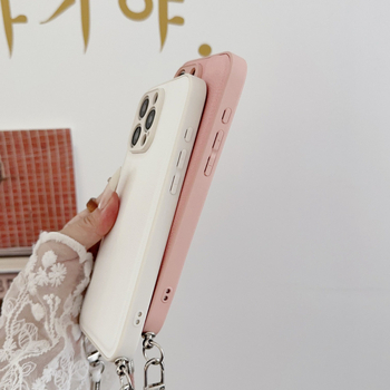 iPhone vāciņš ar lanyardu, minimālistisks All-Inclusive stils, TPU materiāls, izturīgs pret nolietojumu un kritieniem, saderīgs ar iPhone 14/14 Pro/14 Pro Max, smidzinātais pārklājums