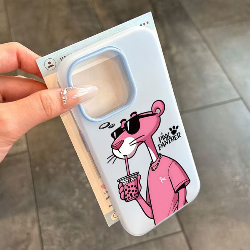 iPhone dėklas iš TPU silikono želės, dviejų viename dizainas, įpjovos, karikatūrinis kūrybingas stilius, atsparus kritimams, pritaikomas