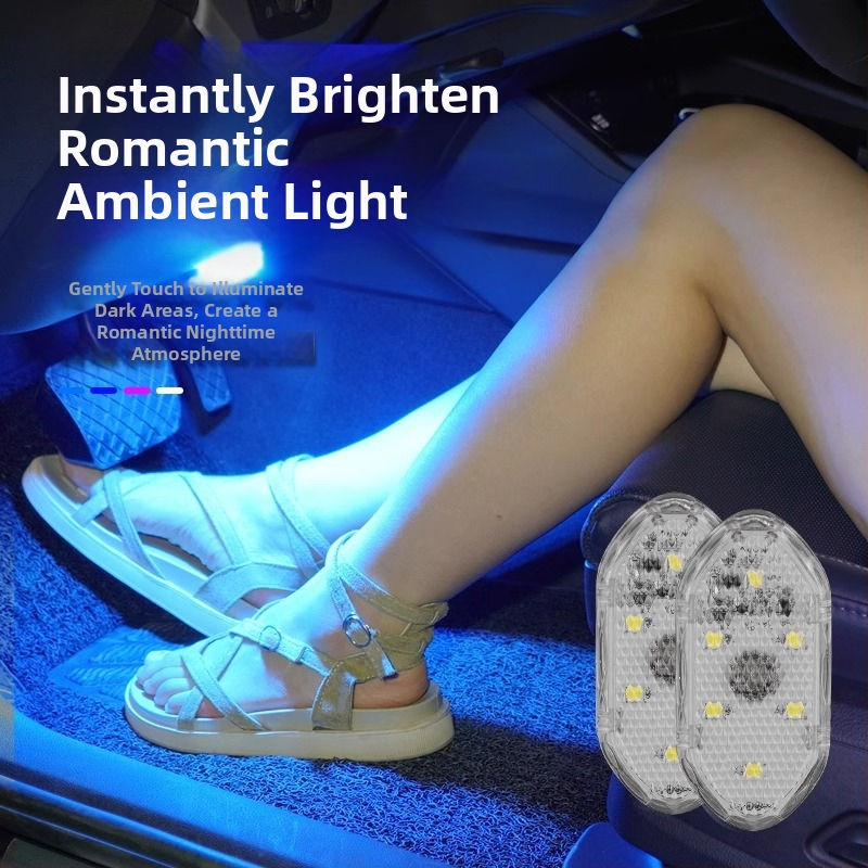 Automobiļa LED vides apgaisojums ar pieskāriena lasīšanas lampu, durvju sliekšņa apgaismojumu un sensoru apgaismojumu (universālā savietojamība, pieskāriena vadība, lasīšanas lampa, sensoru apgaismojums)