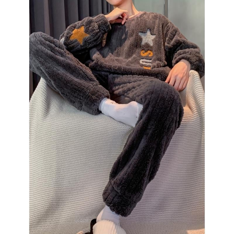 Nakts pidžāmu komplekts, flīss, karikatūru stils, kokvilna zem 30%, pavasaris