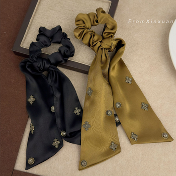 Auduma matu riņķītis - Roku darbs, Korejas stils, Liela elastība, Maca Baka