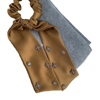 Auduma matu riņķītis - Roku darbs, Korejas stils, Liela elastība, Maca Baka