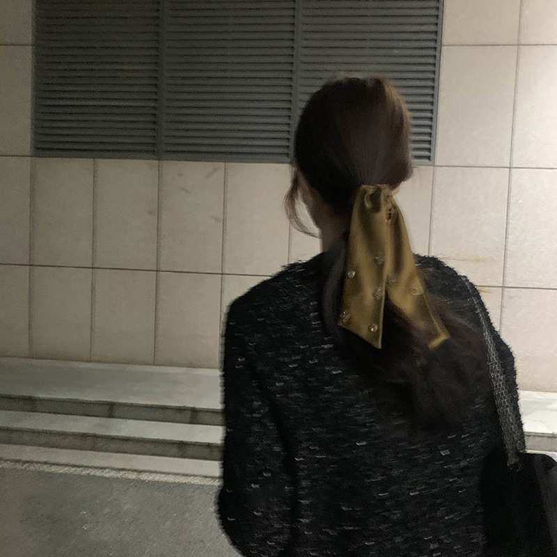 Auduma matu riņķītis - Roku darbs, Korejas stils, Liela elastība, Maca Baka