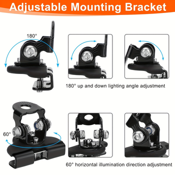 Dviejų dalių variklio gaubto laikiklis su prožektoriumi, universalus visureigiams, be gręžimo, trikampis laikiklis