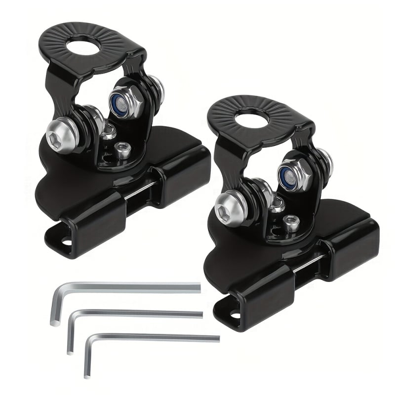 Dviejų dalių variklio gaubto laikiklis su prožektoriumi, universalus visureigiams, be gręžimo, trikampis laikiklis