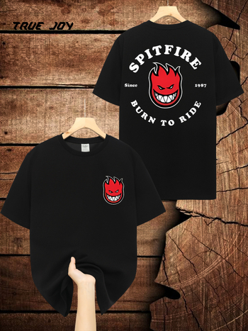 Muška Spitfire grafička majica, 95% pamuka, grafički otisak, okrugli izrez, kratki rukavi