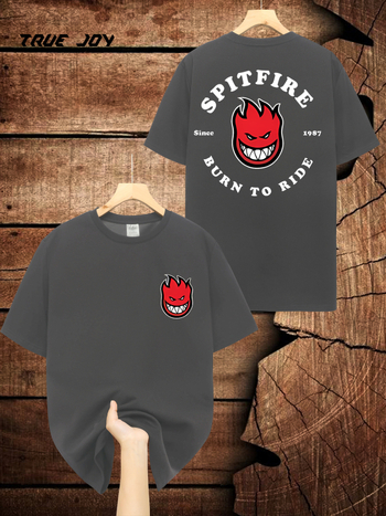 Muška Spitfire grafička majica, 95% pamuka, grafički otisak, okrugli izrez, kratki rukavi