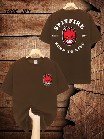 Muška Spitfire grafička majica, 95% pamuka, grafički otisak, okrugli izrez, kratki rukavi