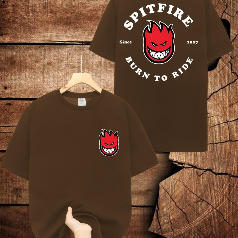 Muška Spitfire grafička majica, 95% pamuka, grafički otisak, okrugli izrez, kratki rukavi