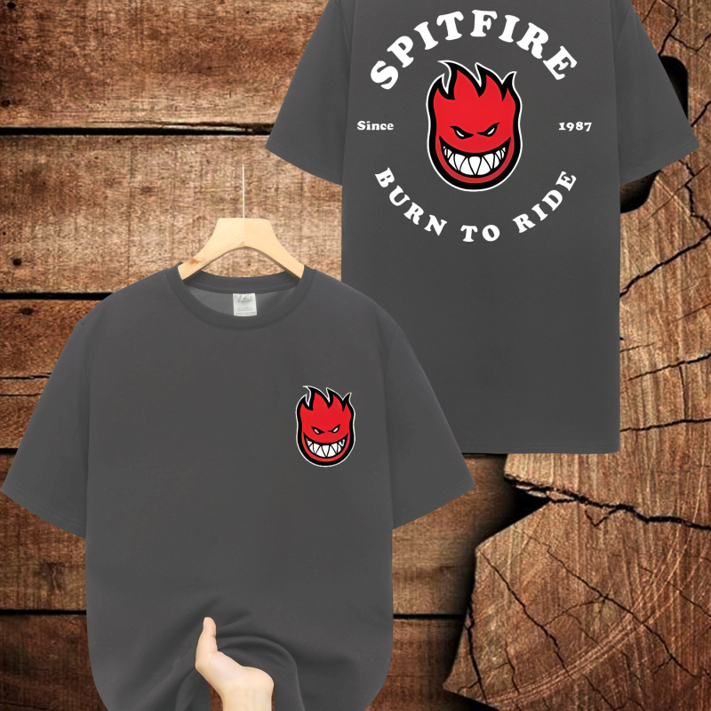 Muška Spitfire grafička majica, 95% pamuka, grafički otisak, okrugli izrez, kratki rukavi