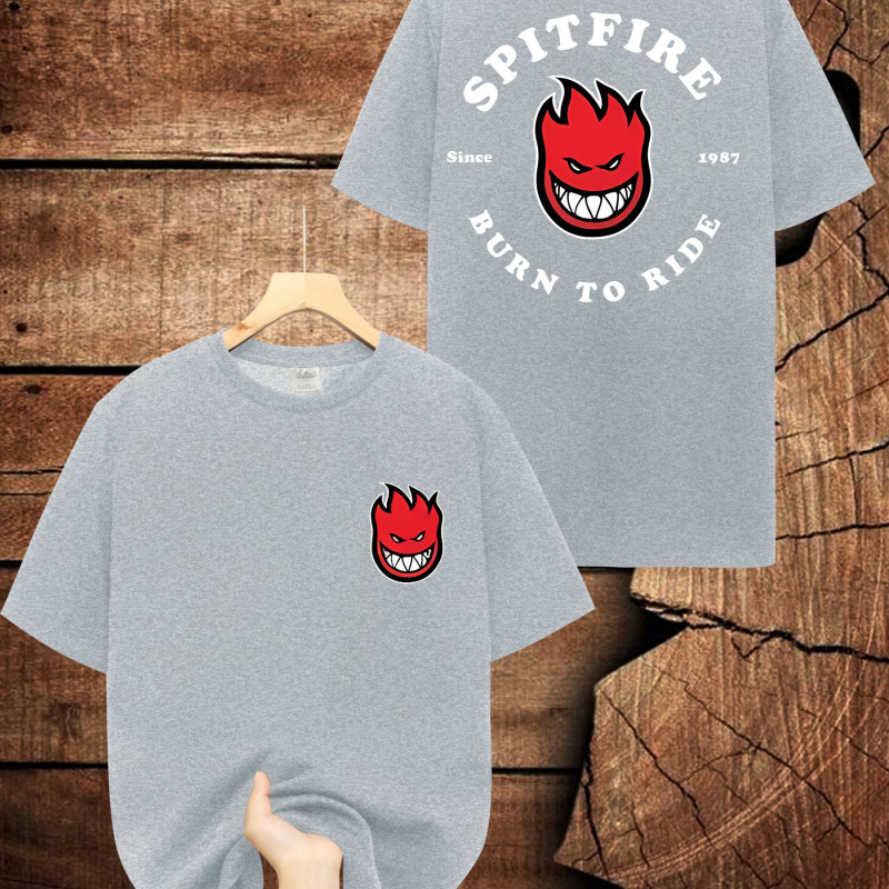 Muška Spitfire grafička majica, 95% pamuka, grafički otisak, okrugli izrez, kratki rukavi