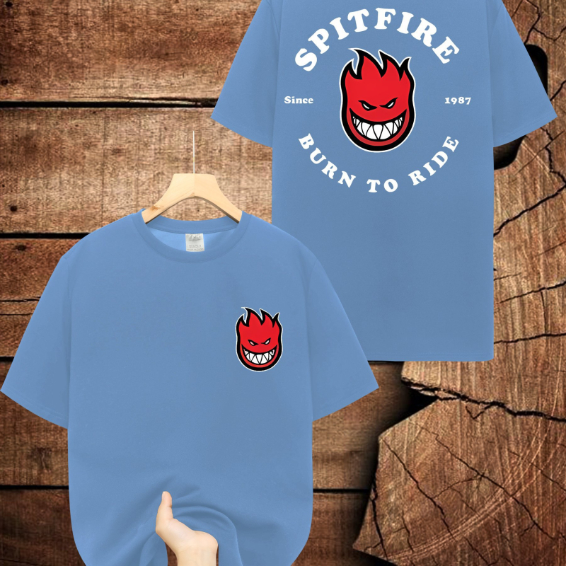 Muška Spitfire grafička majica, 95% pamuka, grafički otisak, okrugli izrez, kratki rukavi