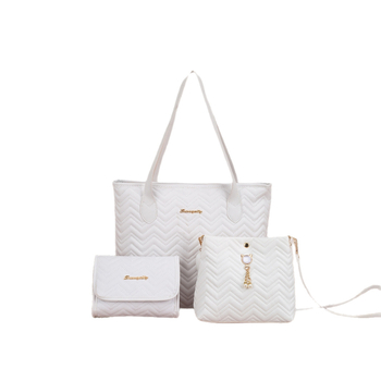 Bucket soma ar kvilēto viļņu svītru rakstu, kaķa pērlu kulons dekors, PU materiāls, poliestera oderes, magnētiska aizvēršana, iekšējā kabata mobilajam telefonam