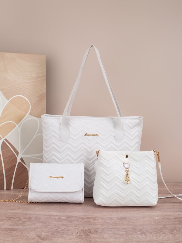 Bucket soma ar kvilēto viļņu svītru rakstu, kaķa pērlu kulons dekors, PU materiāls, poliestera oderes, magnētiska aizvēršana, iekšējā kabata mobilajam telefonam