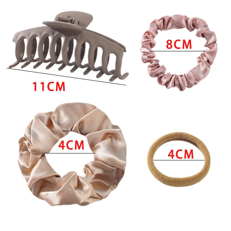 Комплект аксесоари за коса, 79 части, серия принцеса, корейски стил, изработени от плат, геометрични фигури, за деца