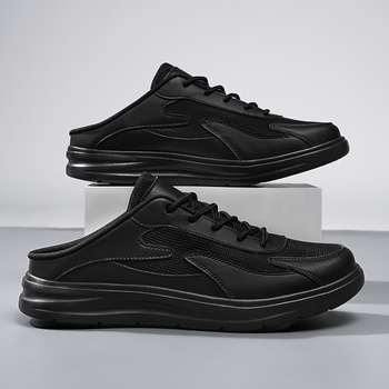 Rice movement uždarų pirštų paplūdimio sandalai su tinkline viršutine ir EVA padu