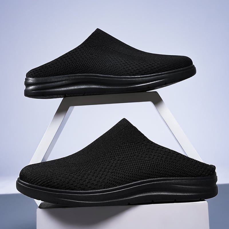 Rice movement uždarų pirštų paplūdimio sandalai su tinkline viršutine ir EVA padu