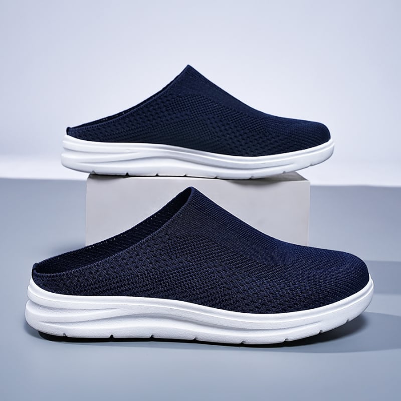 Rice movement uždarų pirštų paplūdimio sandalai su tinkline viršutine ir EVA padu