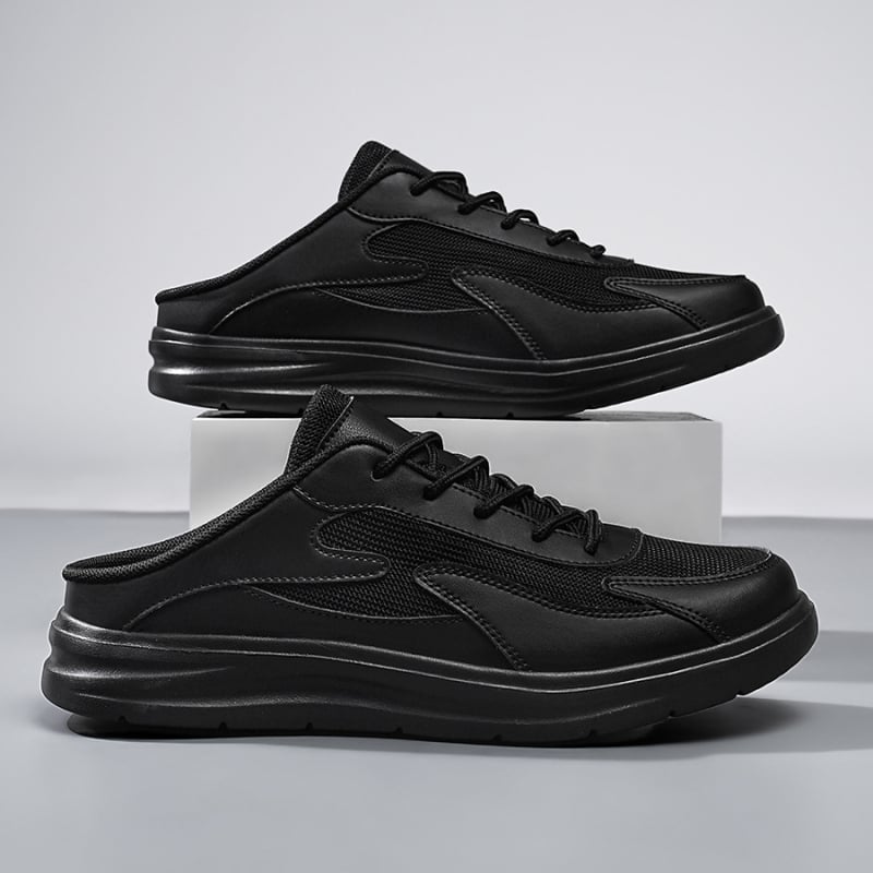 Rice movement uždarų pirštų paplūdimio sandalai su tinkline viršutine ir EVA padu