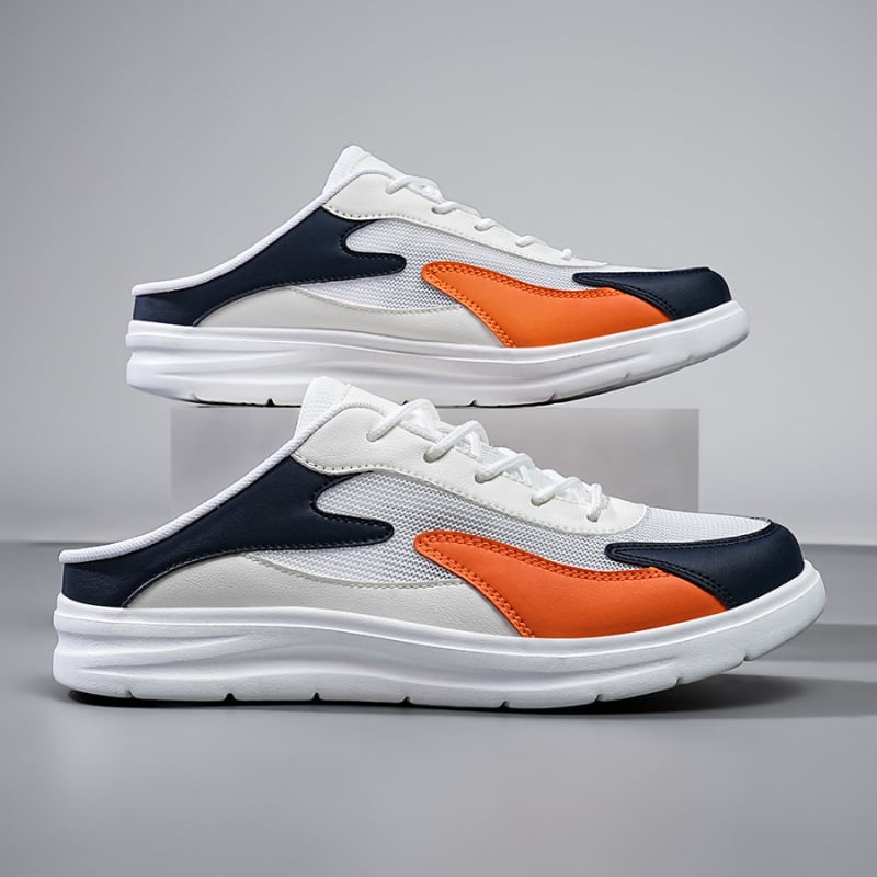 Rice movement uždarų pirštų paplūdimio sandalai su tinkline viršutine ir EVA padu