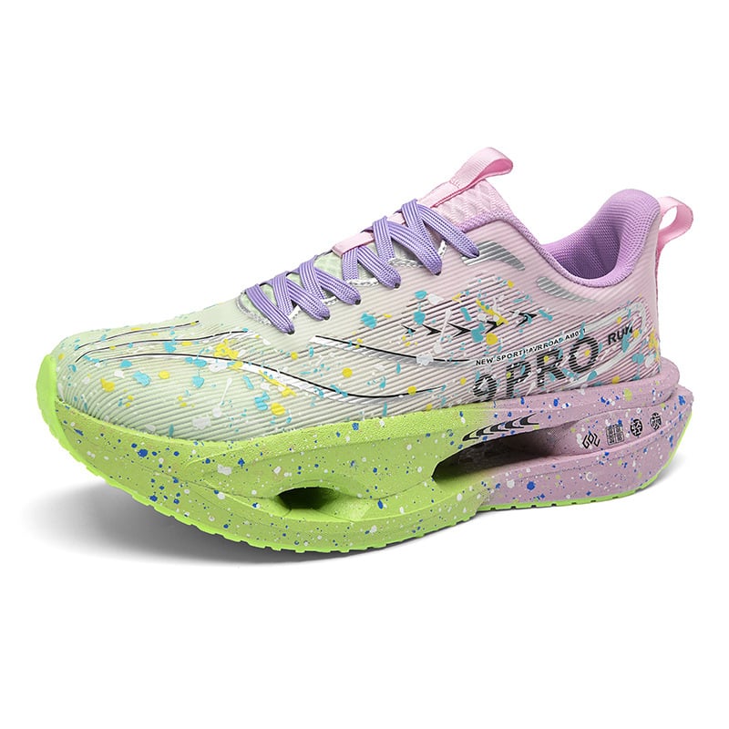 Skrējiena kurpes ar elpojošu tīkla augšpusi, ultra vieglas, zole ar oglekļa plāksni, anti-slīdoša un izturīga