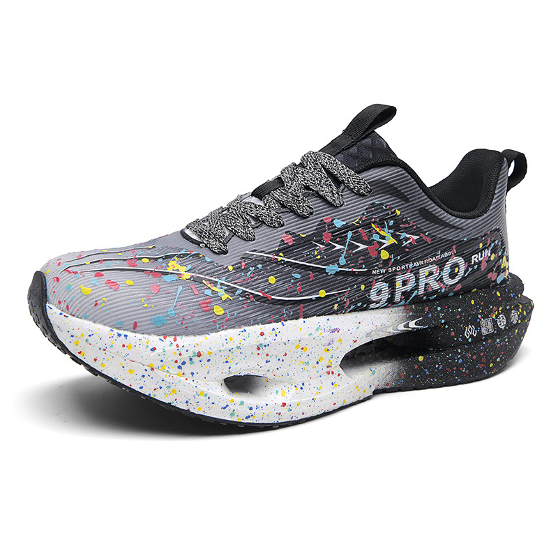 Skrējiena kurpes ar elpojošu tīkla augšpusi, ultra vieglas, zole ar oglekļa plāksni, anti-slīdoša un izturīga