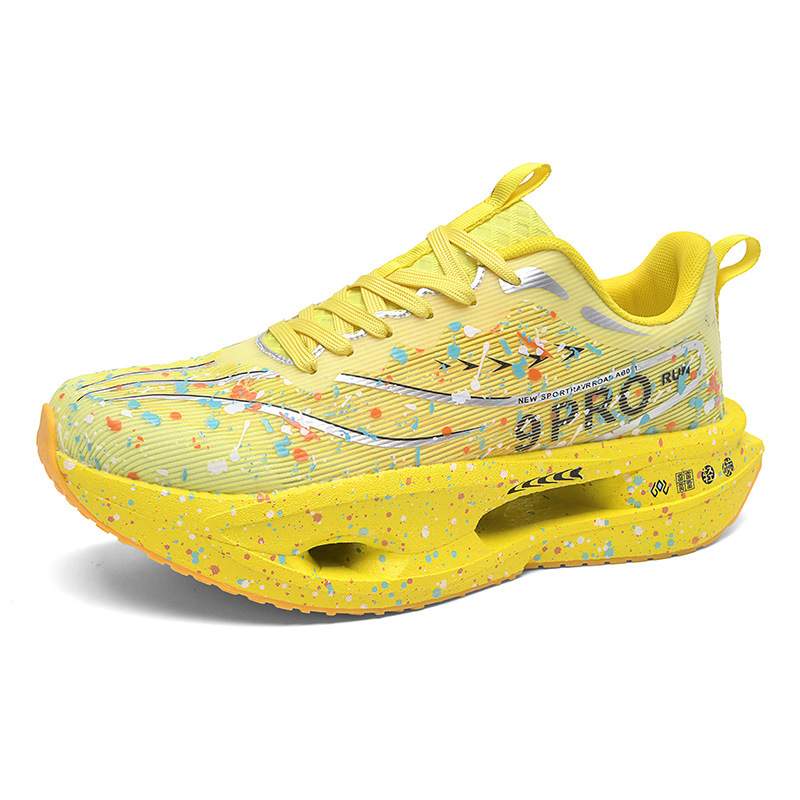 Skrējiena kurpes ar elpojošu tīkla augšpusi, ultra vieglas, zole ar oglekļa plāksni, anti-slīdoša un izturīga