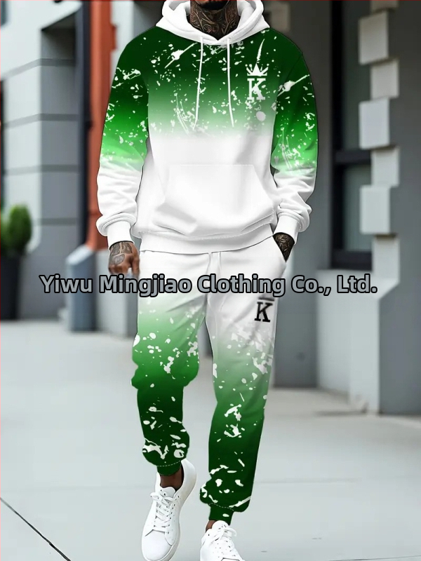 Divdaļīgs kapucēta džemperis un bikses komplekts ar burtiem drukāšanu, poliesters 96%+, brīvs piegriezums, rudens
