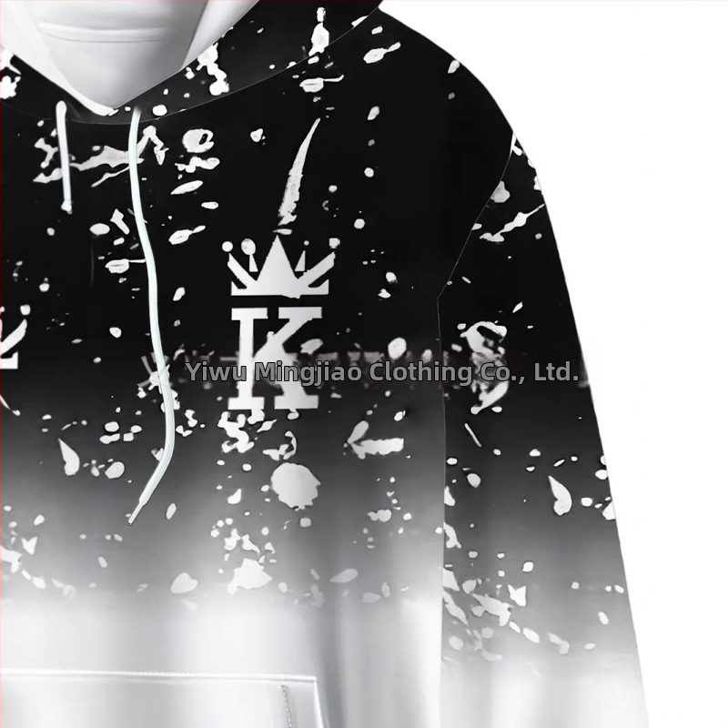 Dvojdielny set s mikinou s kapucňou a nohavicami, potlač s písmenami, polyester 96%+, voľný strih, jeseň