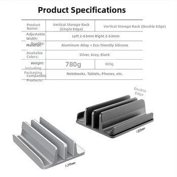 iDock alumīnija sakausējuma regulējams klēpjdatora statīvs N17-4/N17-X ar dzesēšanu, galda lietošanai, izlaidums 2025. gada jūlijā